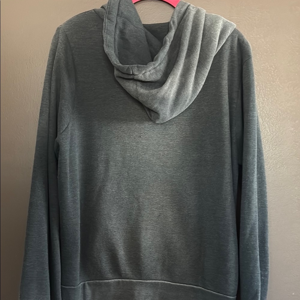 Aviator nation fade zip black/grey Hoodie with 5 stripes size small - Picture 3 of 8